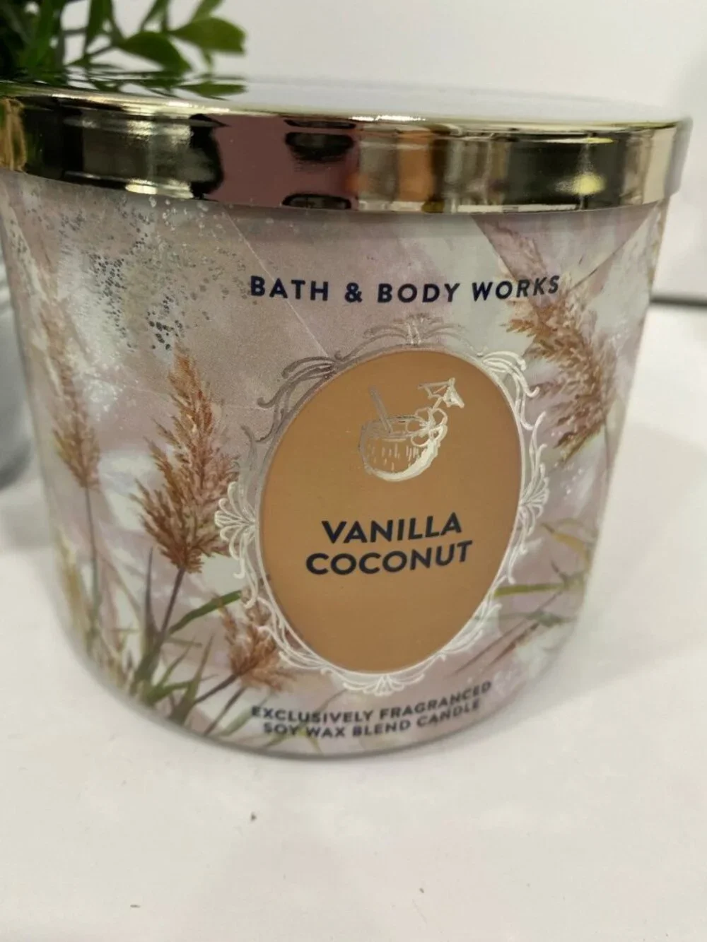 Bath & Body Works “Vanilla Coconut” New 3 Wick Candle